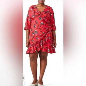Junarose Floral Wrap Dress Size 22